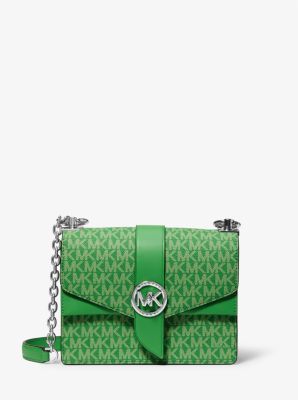 MICHAEL KORS Michael bag in grained leather  Green  Michael Kors  crossbody bags 32F7SGNM8L online on GIGLIOCOM