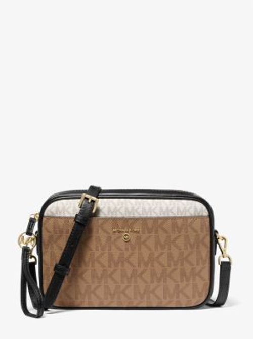 MK Jet Set Charm Large Graphic Logo Camera Bag - Husk Multi - Michael Kors, Compare