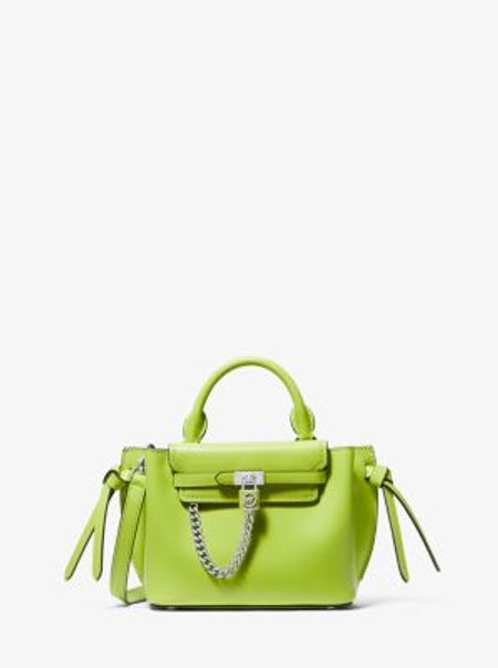 Michael Kors Optic White Extra-Small Nouveau Hamilton Leather Crossbody Bag, Best Price and Reviews