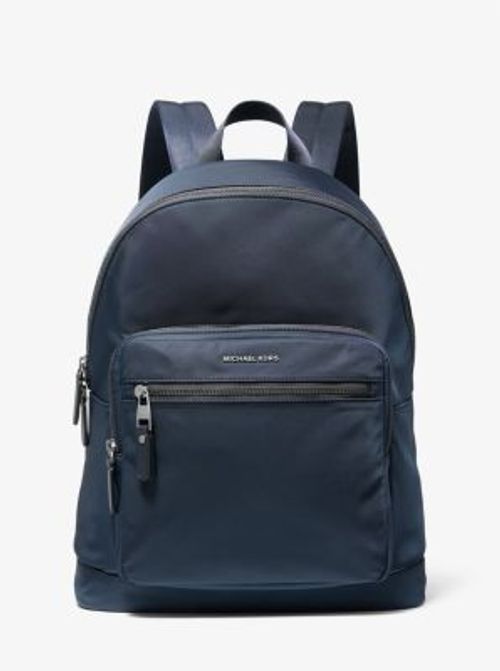 Michael Kors Navy Blue/Black Nylon and Leather Kent Backpack