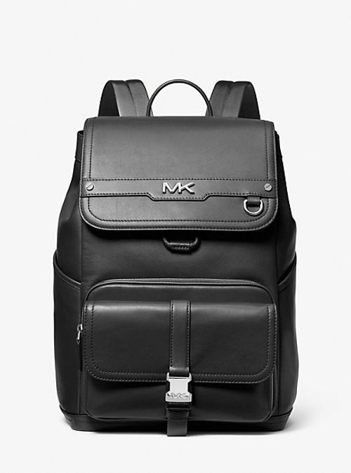 MK Varick Leather Backpack -...