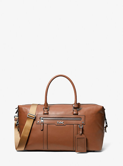 MK Varick Leather Duffel Bag...