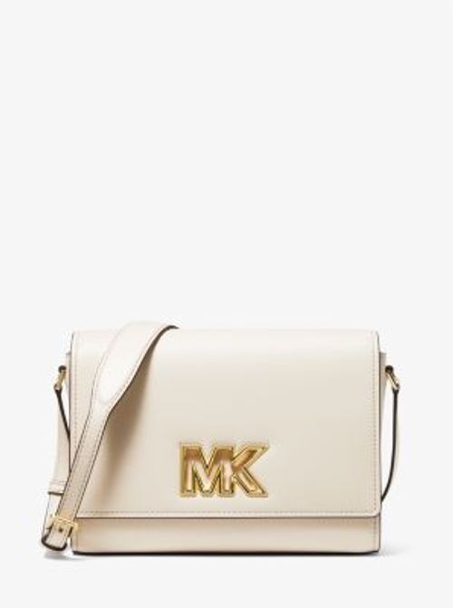 Mk Marilyn Medium Saffiano Leather Satchel - LT Cream - Michael Kors