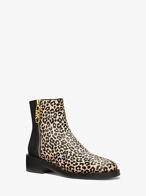 MK Regan Leopard Print Calf...