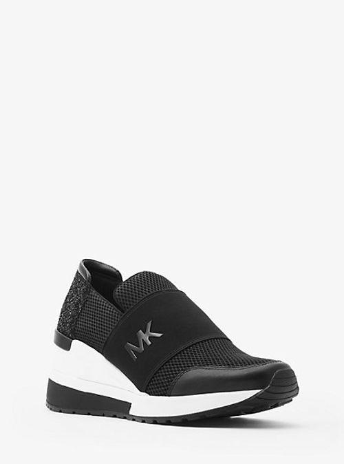 MK Felix Scuba and Mesh Trainer - Black - Michael Kors