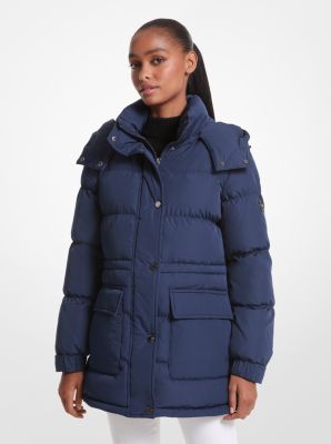 Michael kors coat blue sale