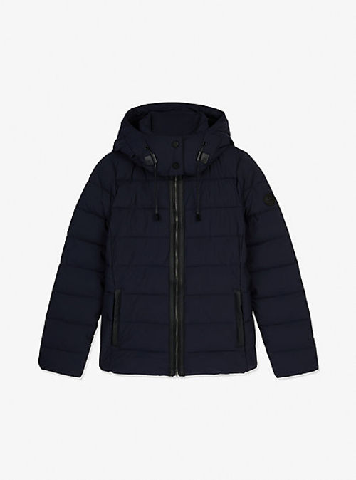 MK Quilted Woven Hooded...