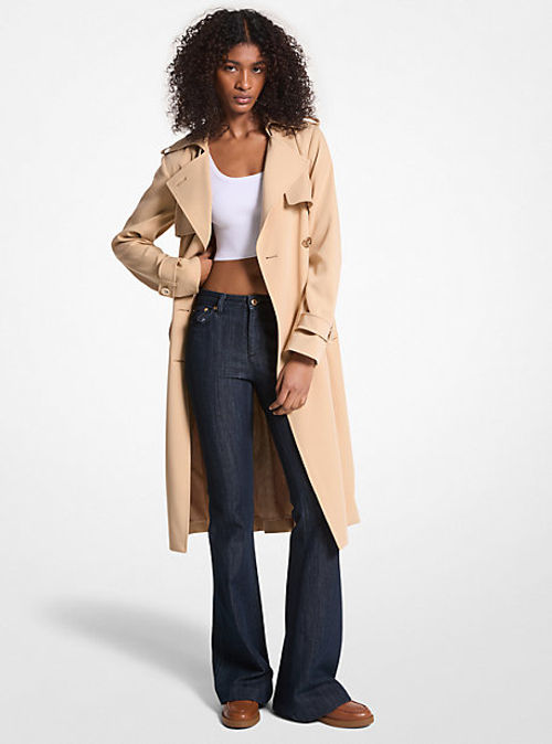 MK Woven Trench Coat - Khaki...