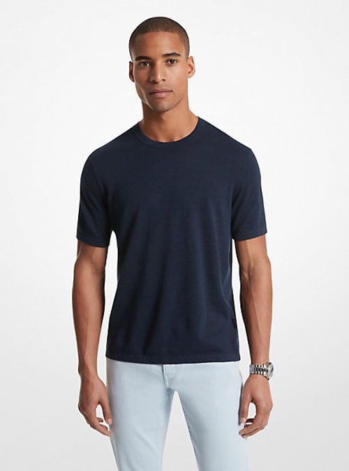 MK Linen Blend T-Shirt -...