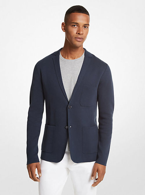 MK Cotton Knit Blazer -...