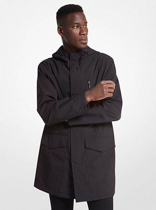 MK Woven Hooded Parka - Black...