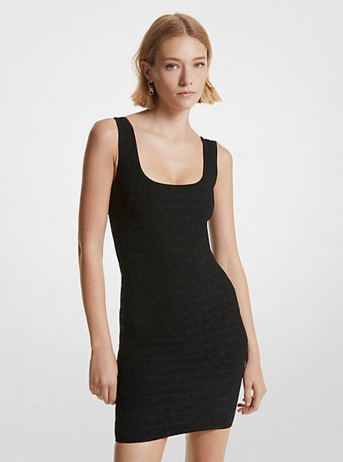 MK Logo Jacquard Mini Dress -...