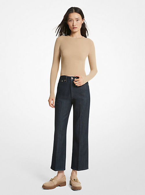 MK Stretch Denim Cropped...