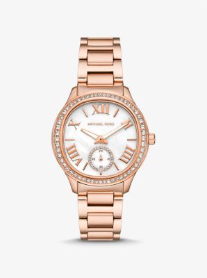 Mk shop pave watch