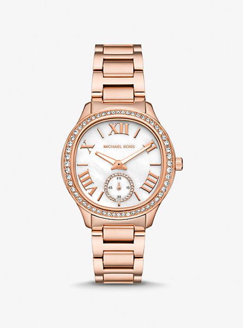 MK Sage Pavé Rose Gold-Tone...