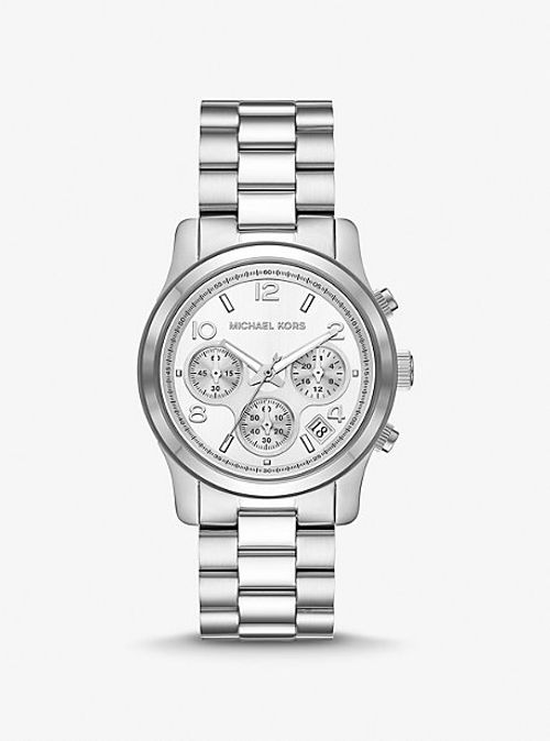 MK Runway Silver-Tone Watch -...