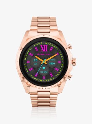 Michael kors access runway gen clearance 4 rose gold tone watch