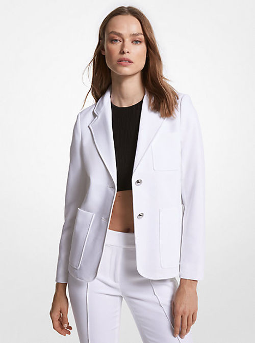 MK Stretch Crepe Blazer -...