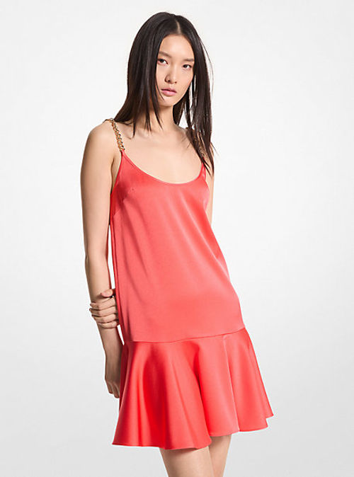 MK Satin Chain Tank Dress -...