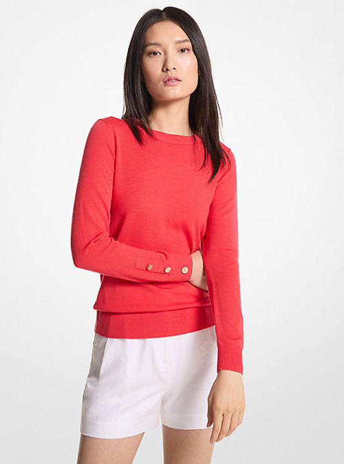 MK Merino Wool Jumper - Coral...