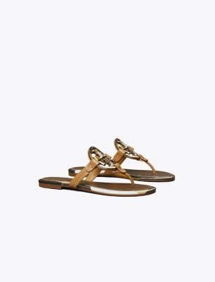 Miller enamel cheap logo sandal