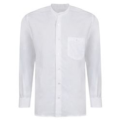 Magee 1866 White Irish Linen Grandfather Shirt
