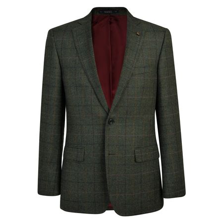 Magee 1866 Green Herringbone Donegal Tweed Classic Fit Jacket