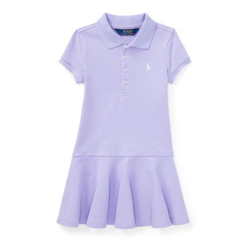 Stretch Mesh Polo Dress