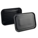 Russell Hobbs Romano Vitreous Enamel Deep Roaster and Baking Tray Set - Black