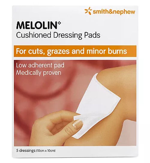 Smith Nephew Melolin Cushioned Dressing Pads 5 Dressing 5x5cm