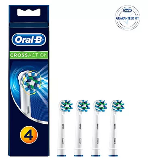 Oral B Crossaction Black Replacement Electric Toothbrush Heads 4 Pack Compare The Oracle Reading