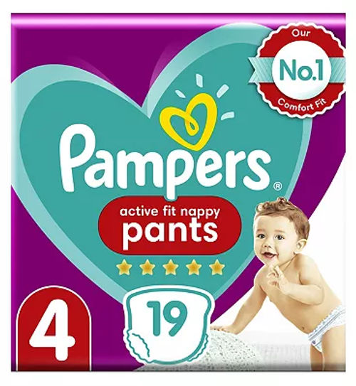 Pampers Premium Protection Nappy Pants Size 4 19 Nappies 9 15kg