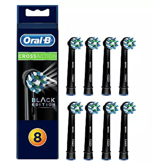Oral B Crossaction Black Replacement Electric Toothbrush Heads 4 Pack Compare The Oracle Reading