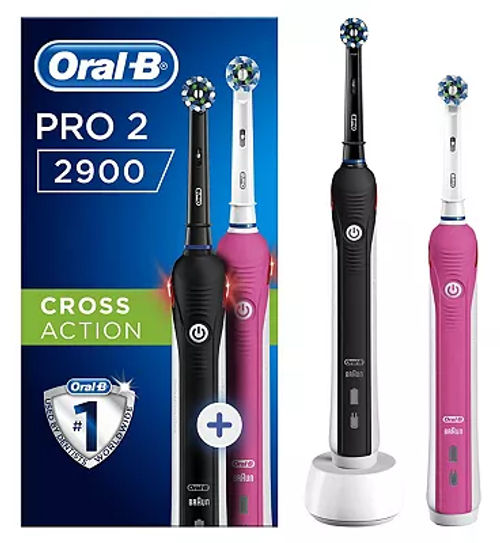 Oral B Pro 2 2900 Crossaction Electric Toothbrush Duo Pack Compare Union Square Aberdeen Shopping Centre