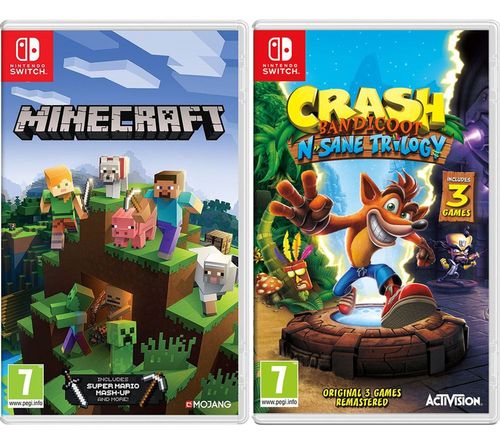 Nintendo Switch Minecraft Crash Bandicoot N Sane Trilogy Bundle Compare Cabot Circus