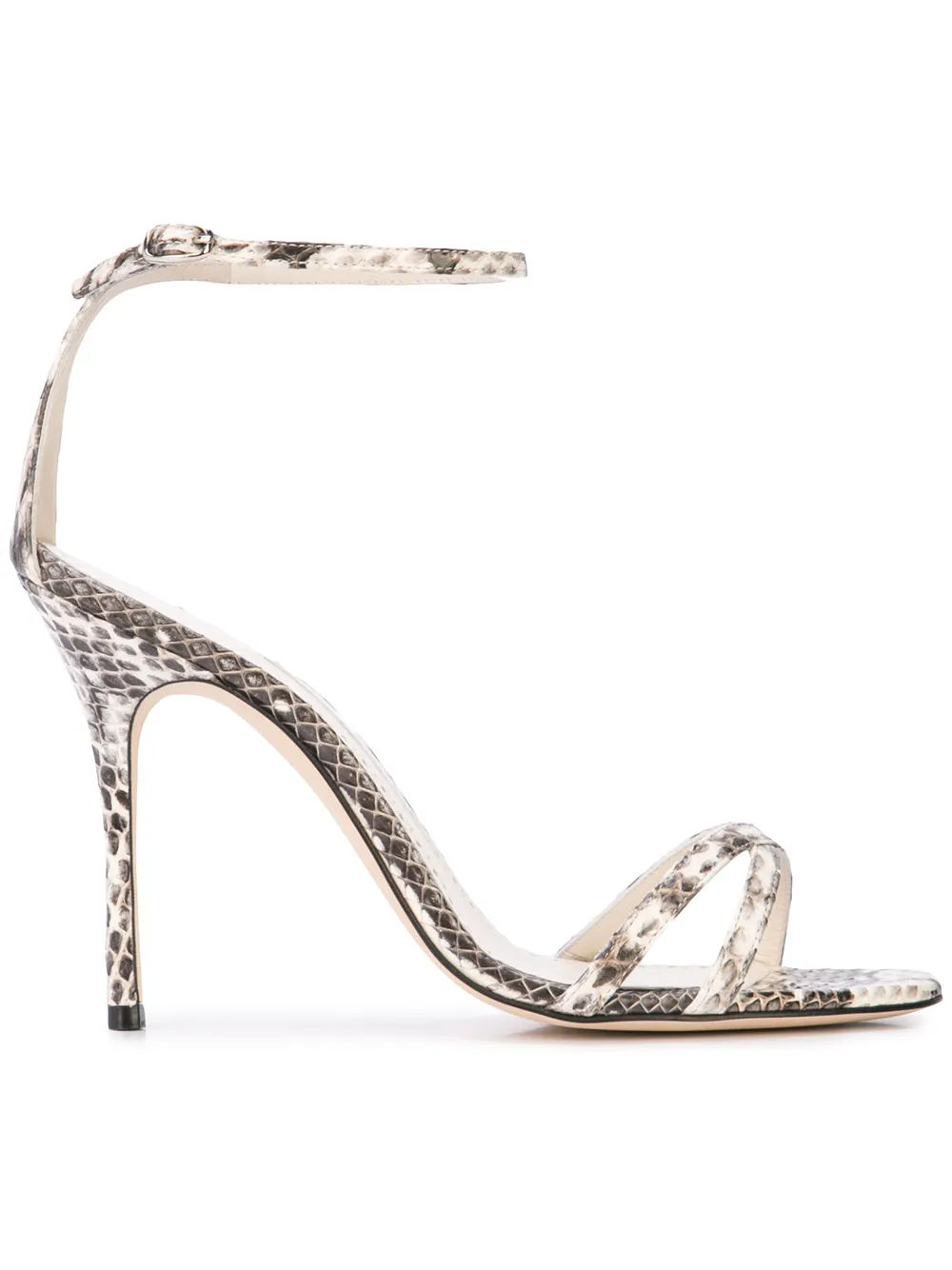 manolo blahnik paloma snakeskin sandals
