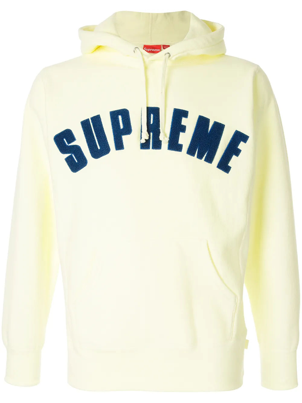 supreme hoodie yellow logo