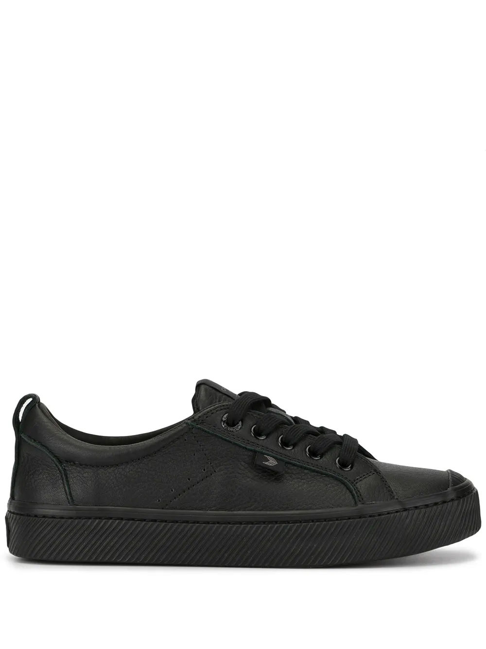 Triple Black Premium Leather Sneaker Cariuma OCA Low Nude Premium Leather