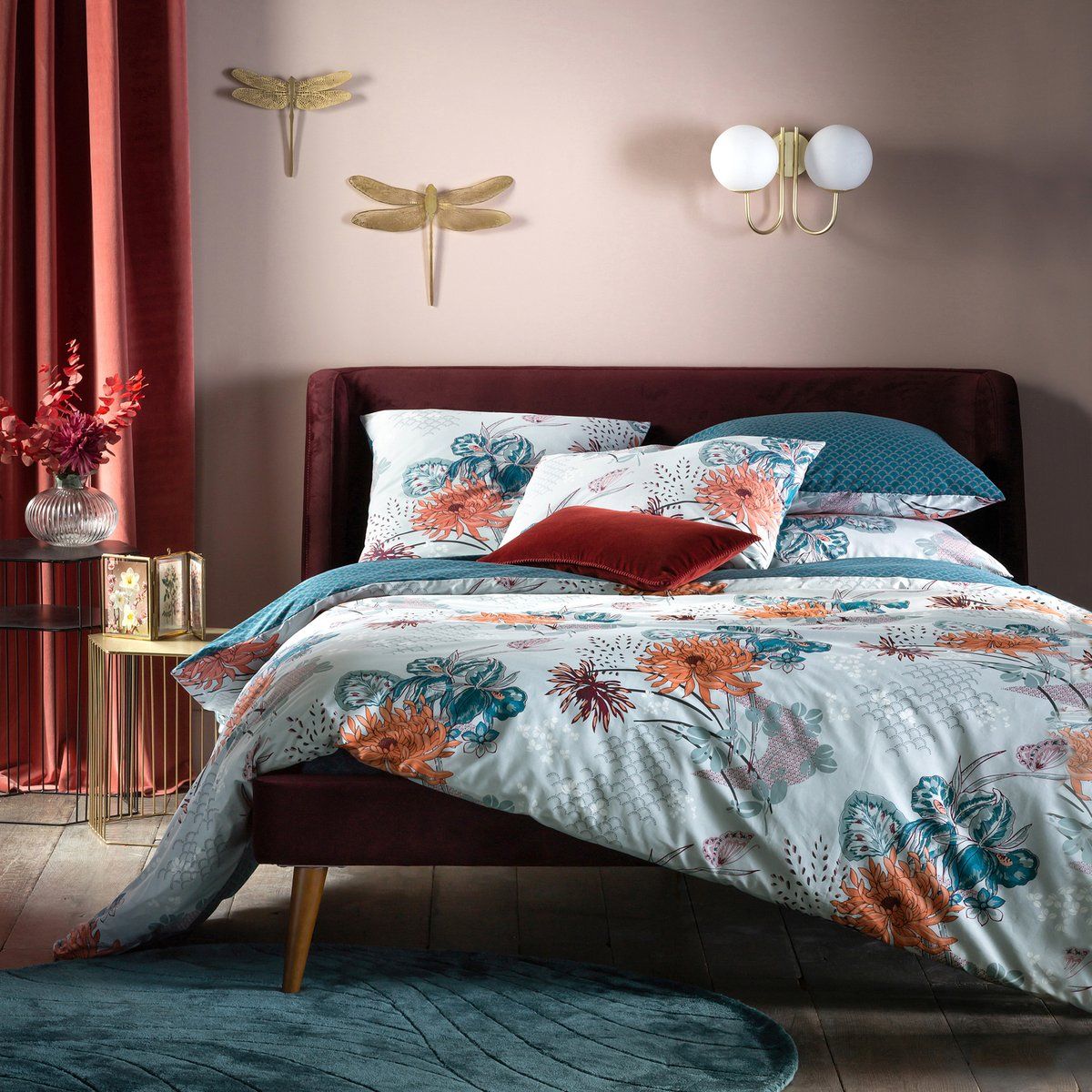 Eden Flower Cotton Percale Duvet Cover Eden Flower Cotton Percale Duvet Cover