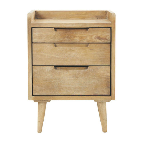 Mango Wood Vintage Bedside Table With Drawers W 45cm Trocadero 183 00 Port