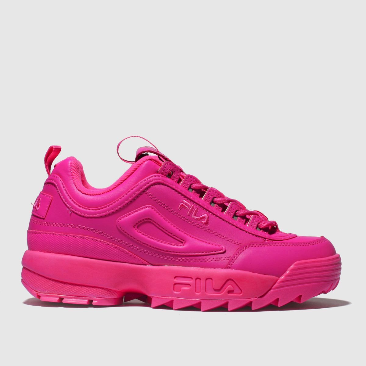 fila burgundy disruptor ii trainers