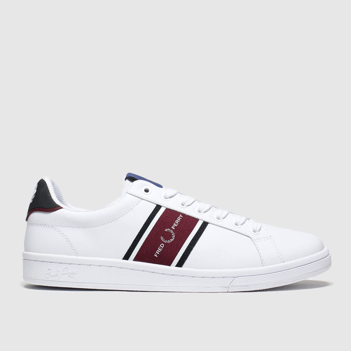 fred perry white & gold aubrey trainers