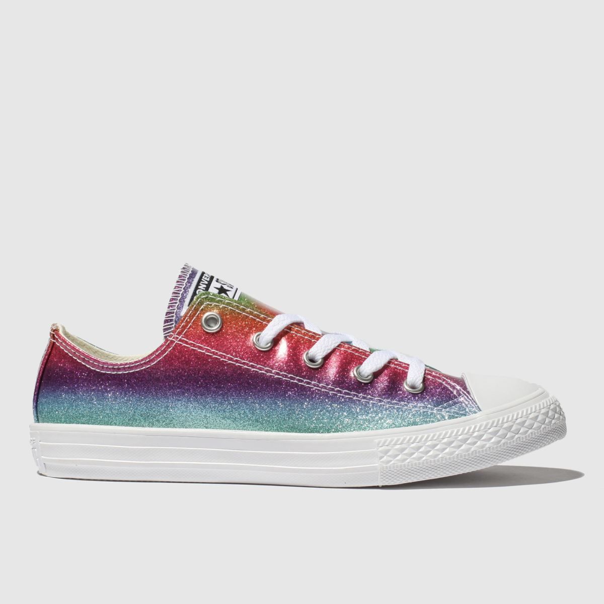 converse rainbow glitter