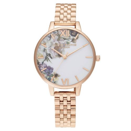 Olivia Burton Enchanted Garden Rose Gold Tone Bracelet Watch Compare The Oracle Reading
