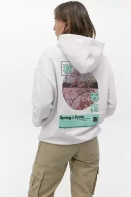 uo apple blossom hoodie