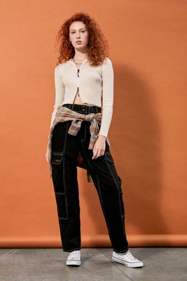 bdg mom jeans black