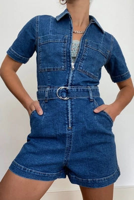 urban outfitters denim playsuit