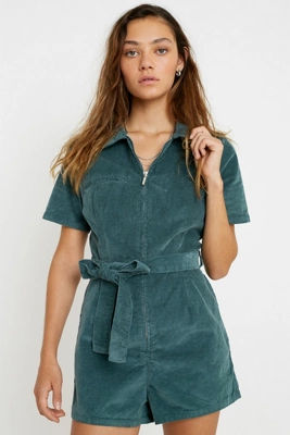uo hello sunshine denim romper