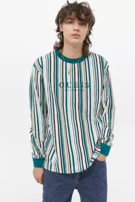 guess striped shirt urban outfitters