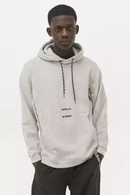 champion x uo winter grey marl hoodie